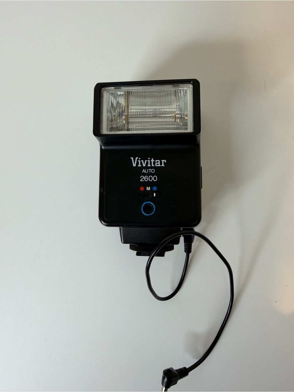 Vintage Vivitar Auto 2600 Electronic Camera Flash W/ Sync Cord